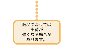 ���i�ɂ���ẮA�o�ׂ��x���Ȃ�ꍇ������܂��B